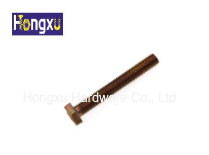 중국 DIN931 급료 5.8 6.8 M16 M20 힘을 위해 도금되는 저프로파일 육 머리 놀이쇠 황색 아연 협력 업체